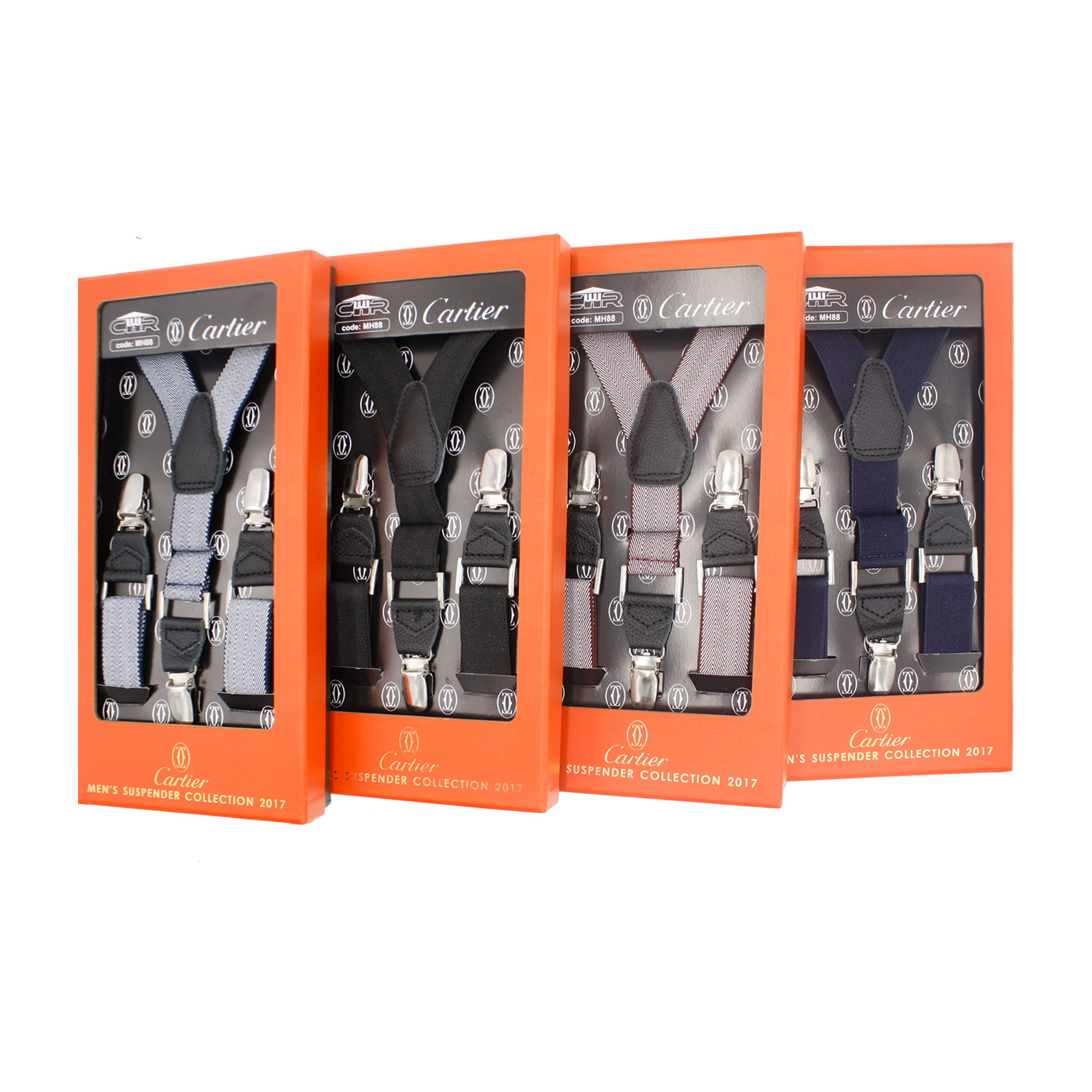 ساسبند کارتیر چرم طبیعی ۳ گیره